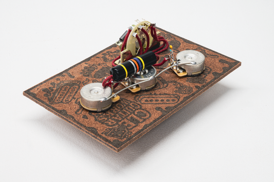 Strat Wiring Harness- Bumblebee - handcrafted prewired guitar electronics by CLE Guitar Works