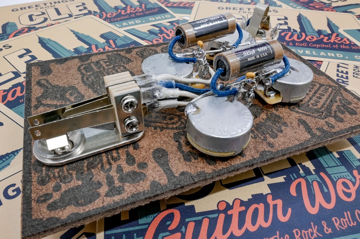 SG Wiring Harness- Copper Foil - handcrafted prewired guitar electronics by CLE Guitar Works