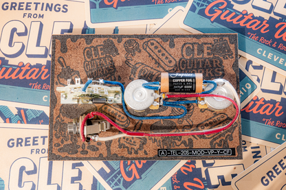 Telecaster Wiring Harness- Copper Foil - handcrafted prewired guitar electronics by CLE Guitar Works