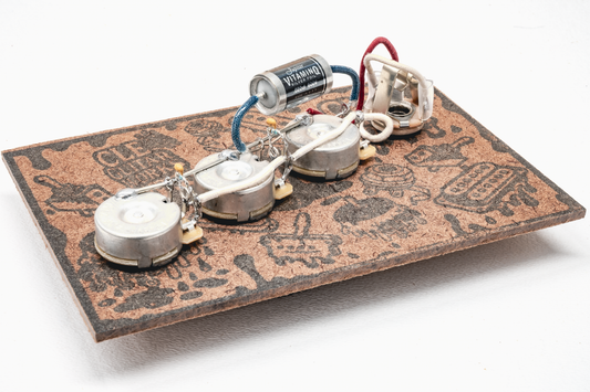 J-Bass Wiring Harness- VitaminQ SILVER FOIL - handcrafted prewired guitar electronics by CLE Guitar Works