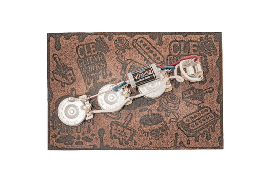 J-Bass Wiring Harness- VitaminQ SILVER FOIL - handcrafted prewired guitar electronics by CLE Guitar Works