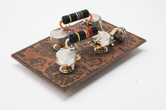 Les Paul Wiring Harness- Bumblebee - handcrafted prewired guitar electronics by CLE Guitar Works