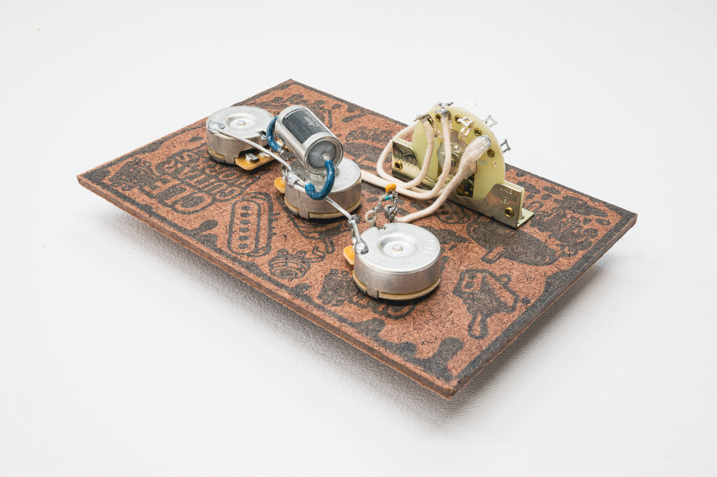 Strat Wiring Harness- VitaminQ SILVER FOIL - handcrafted Premium prewired guitar electronics by CLE Guitar Works