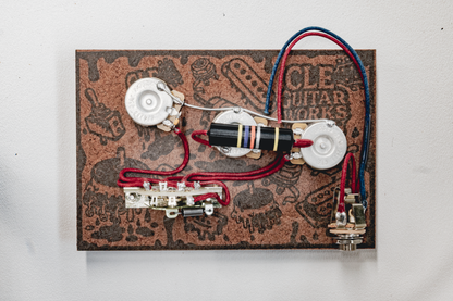 Strat Wiring Harness- Bumblebee - handcrafted prewired guitar electronics by CLE Guitar Works